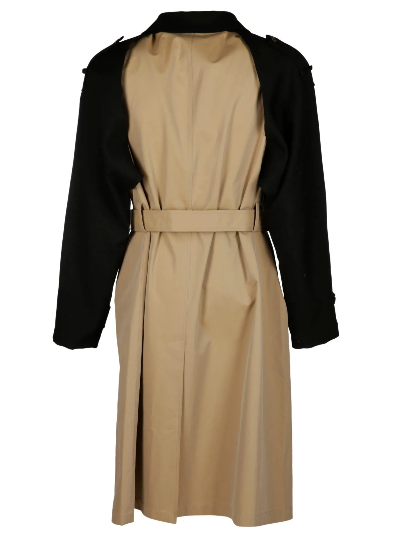 Alexander McQueen Belted Two-Tone Trench Coat