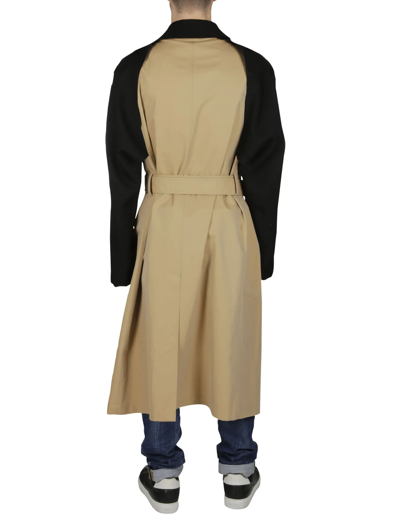 Alexander McQueen Belted Two-Tone Trench Coat