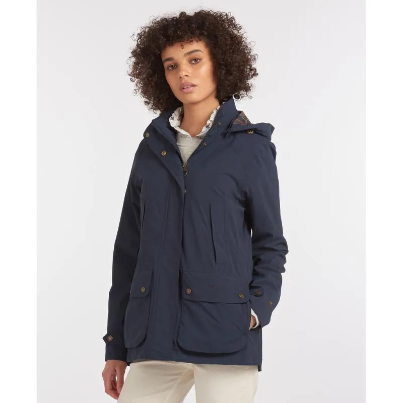 Barbour Clyde Ladies Waterproof Jacket - Navy