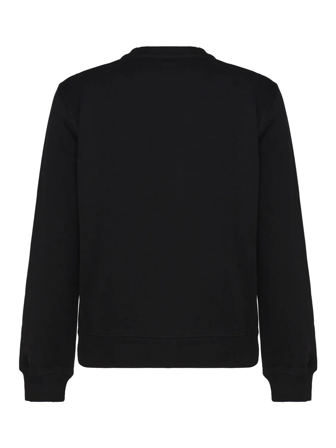 Black Jersey Sweatshirt with Logo