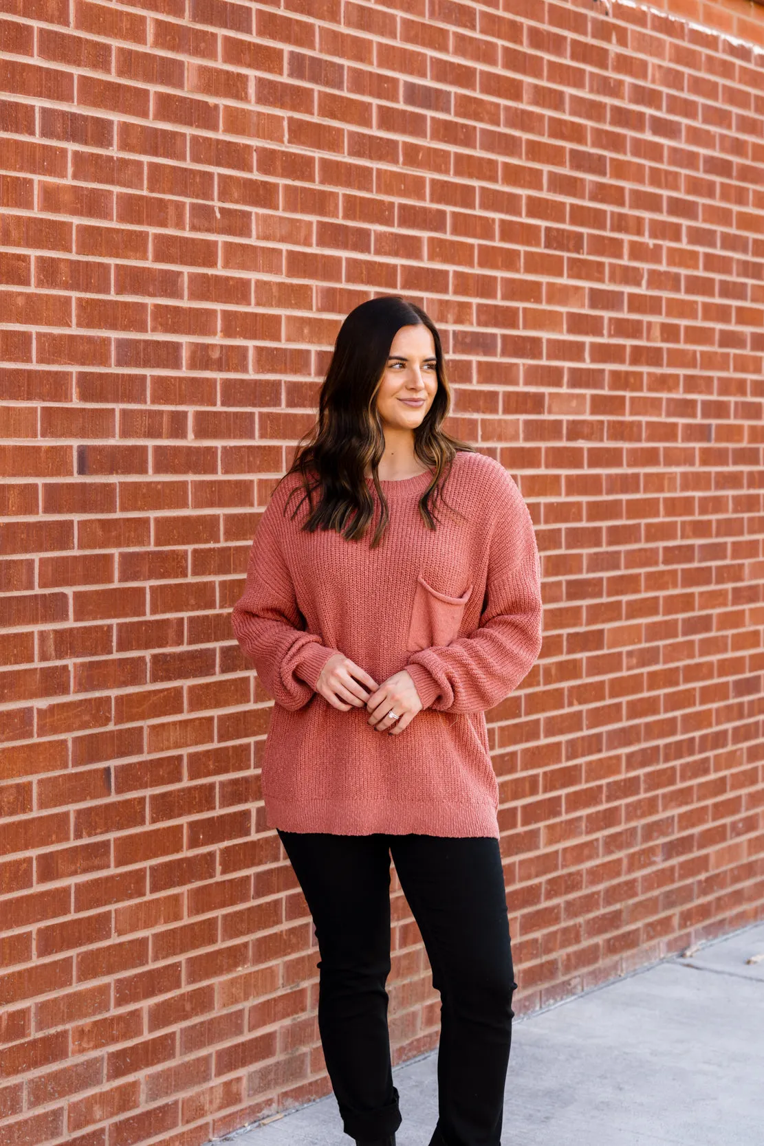 Casey Sweater | Rose