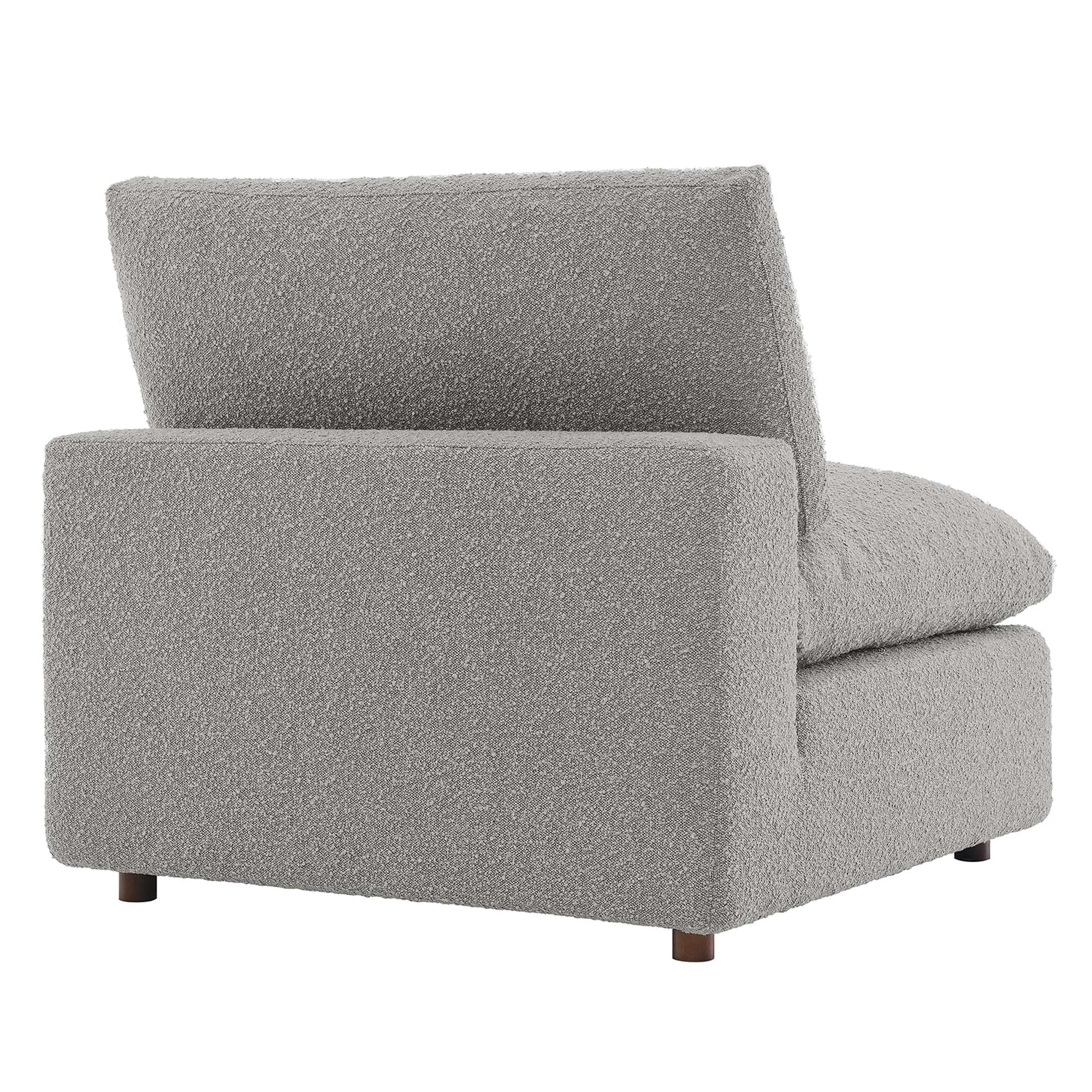 Commix Down Filled Overstuffed Boucle Fabric Armless Chair by Modway