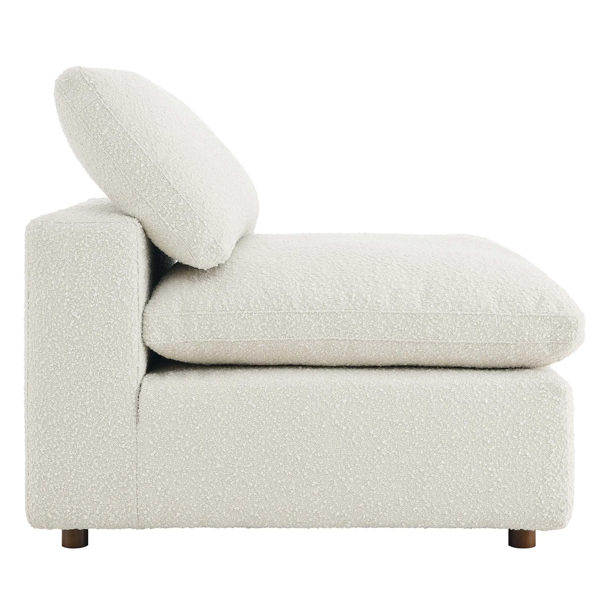 Commix Down Filled Overstuffed Boucle Fabric Armless Chair by Modway