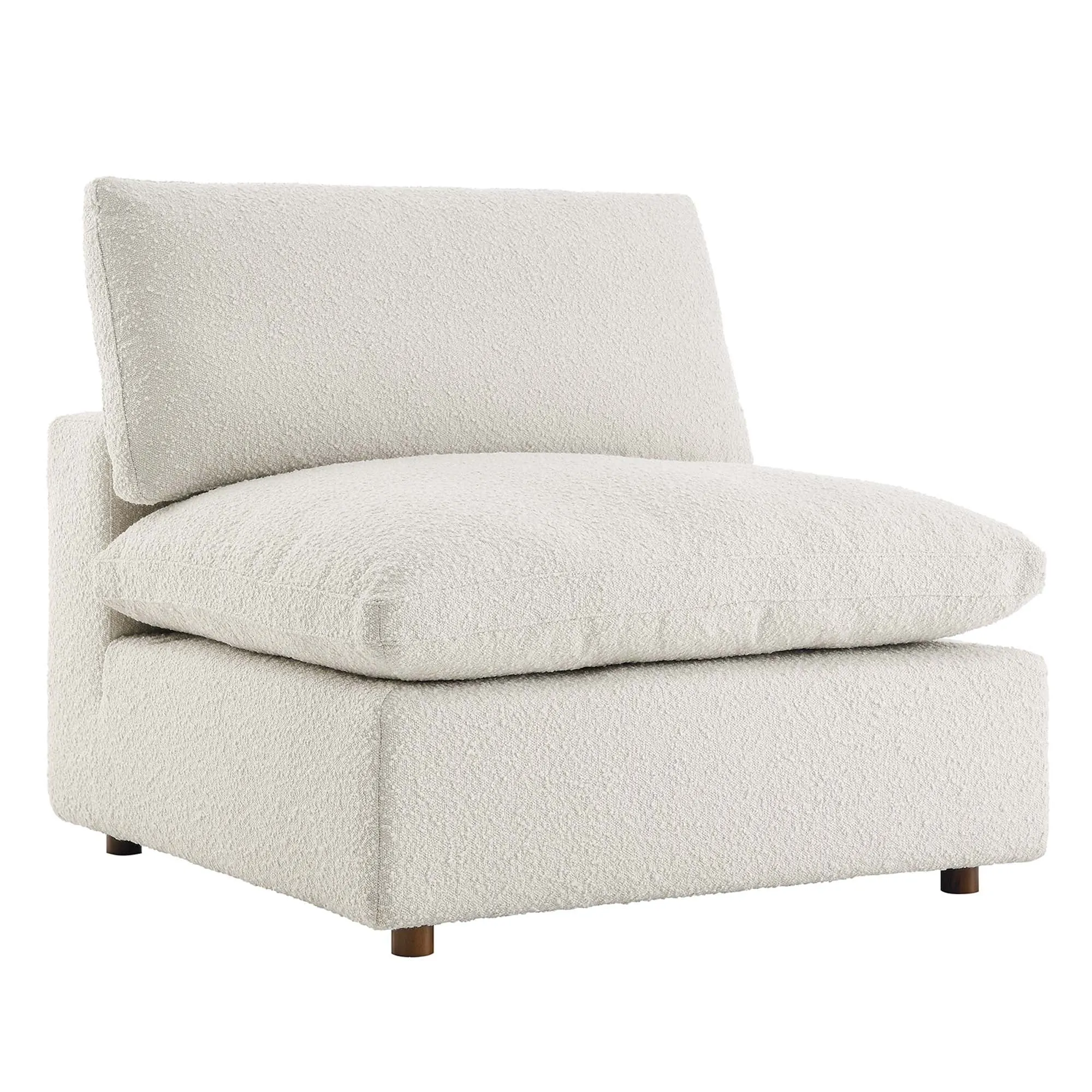 Commix Down Filled Overstuffed Boucle Fabric Armless Chair by Modway