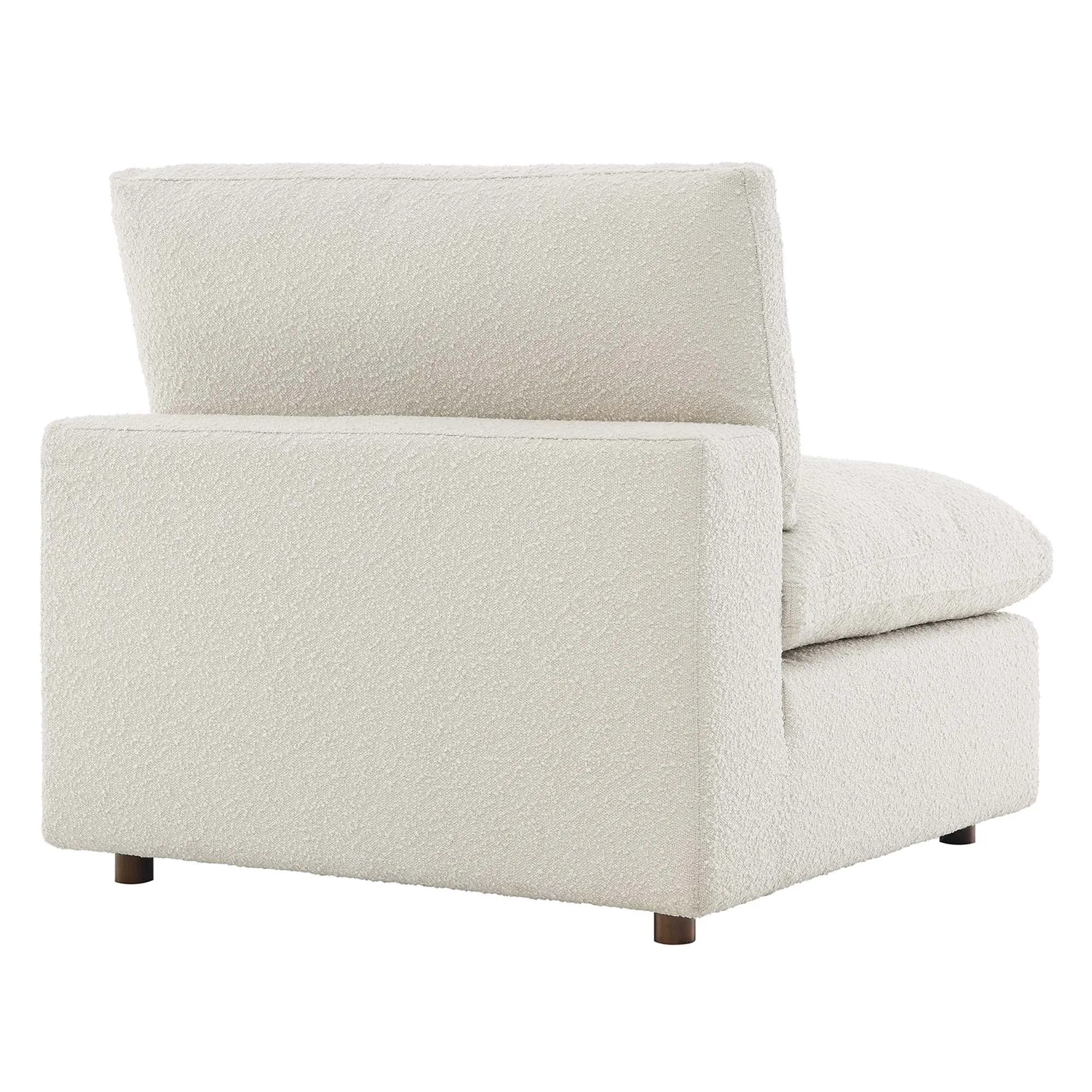 Commix Down Filled Overstuffed Boucle Fabric Armless Chair by Modway