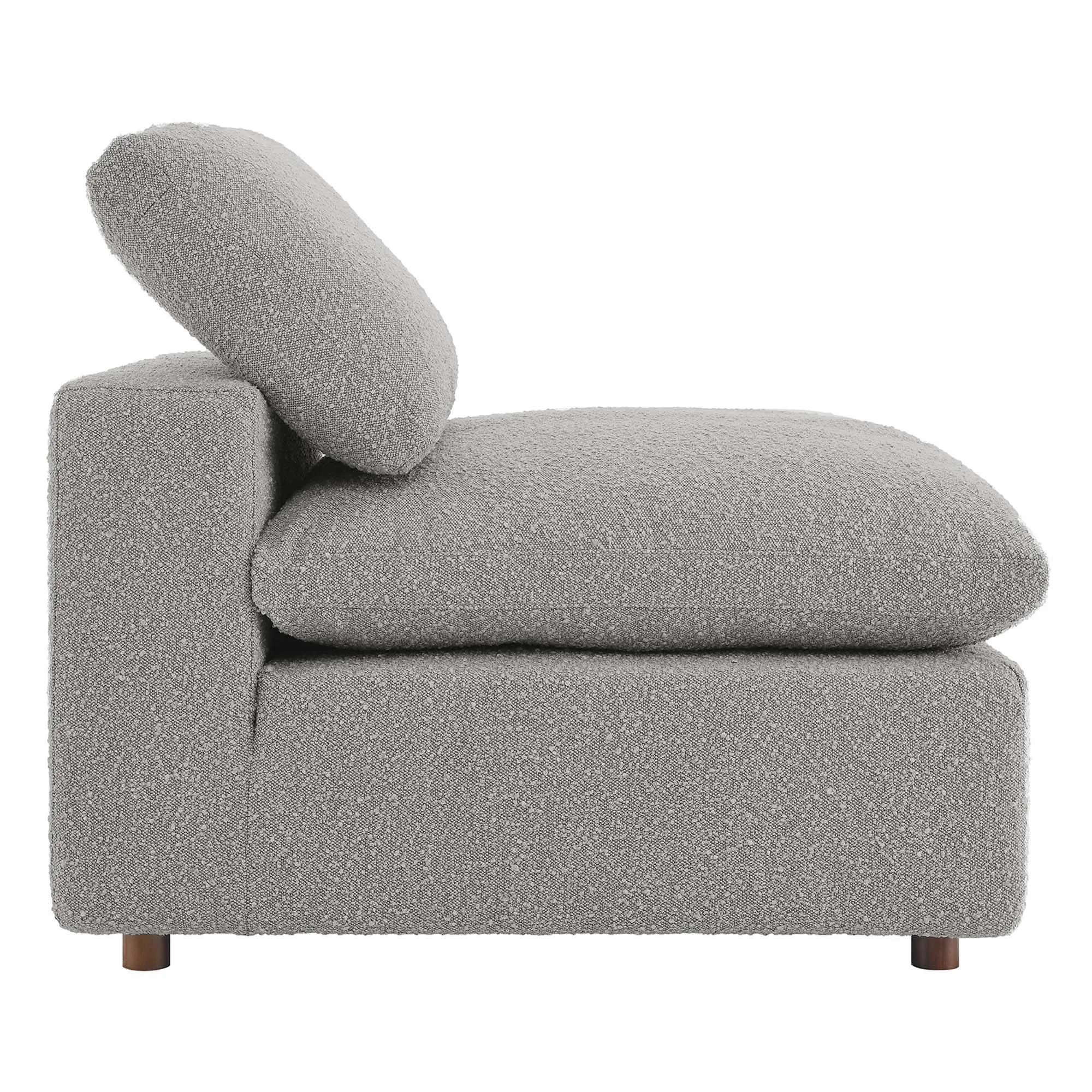 Commix Down Filled Overstuffed Boucle Fabric Armless Chair by Modway