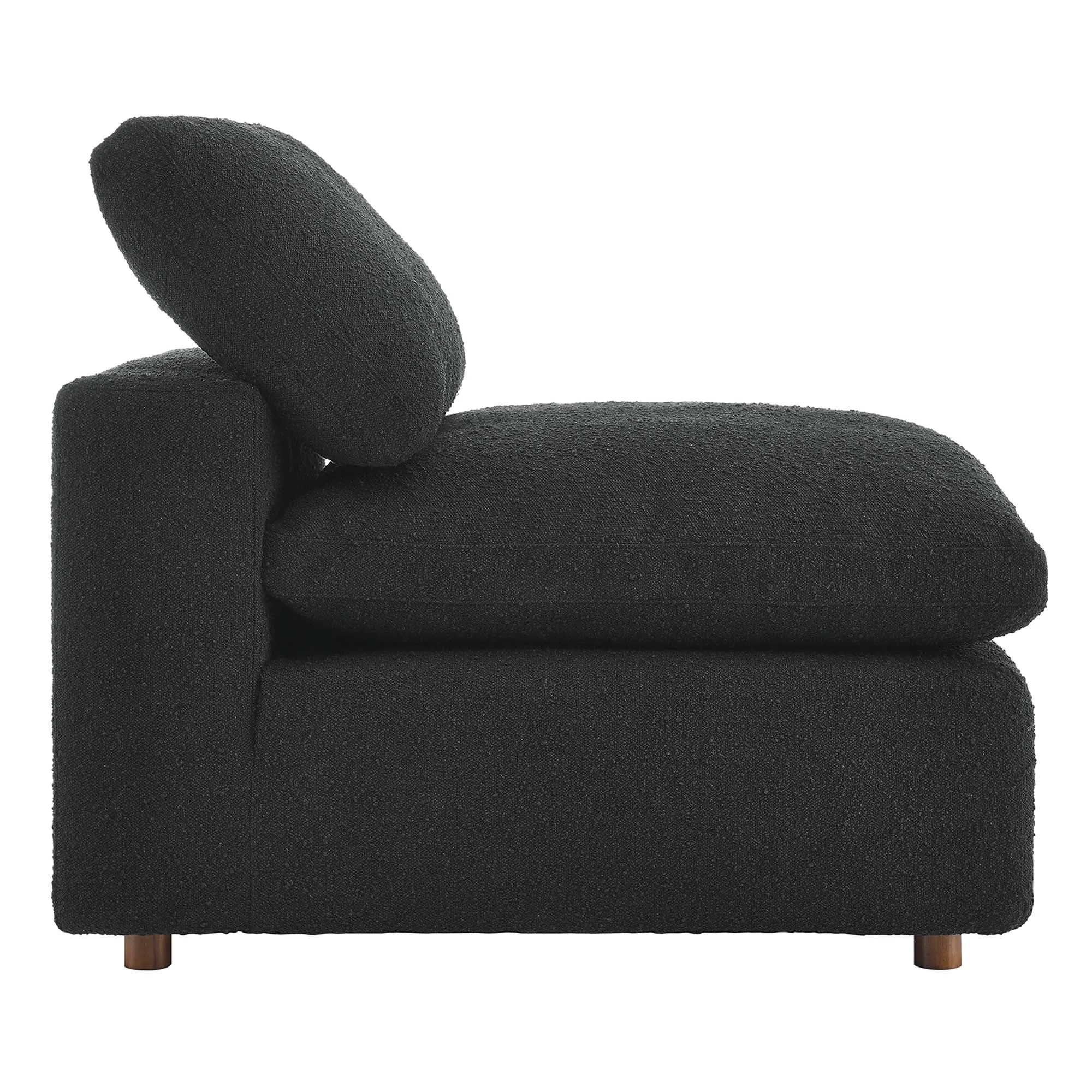 Commix Down Filled Overstuffed Boucle Fabric Armless Chair by Modway