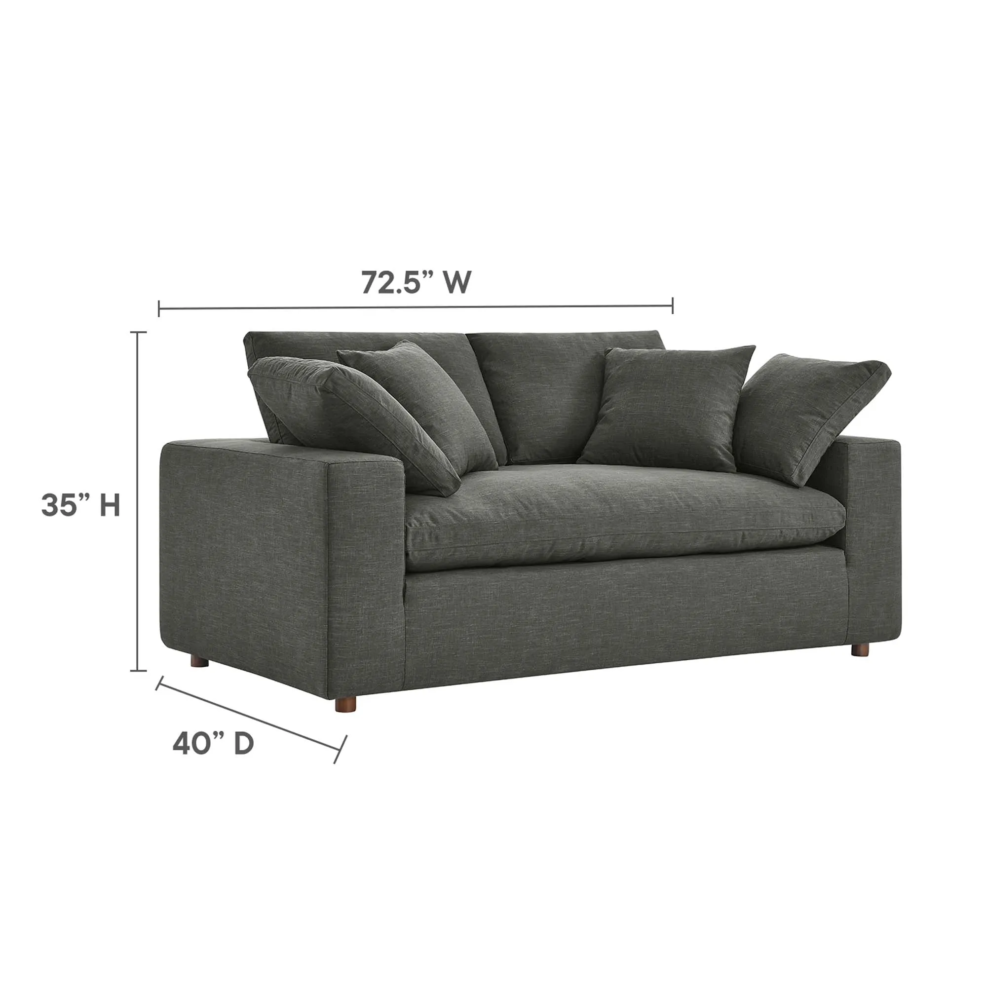 Commix Down Filled Overstuffed Loveseat by Modway