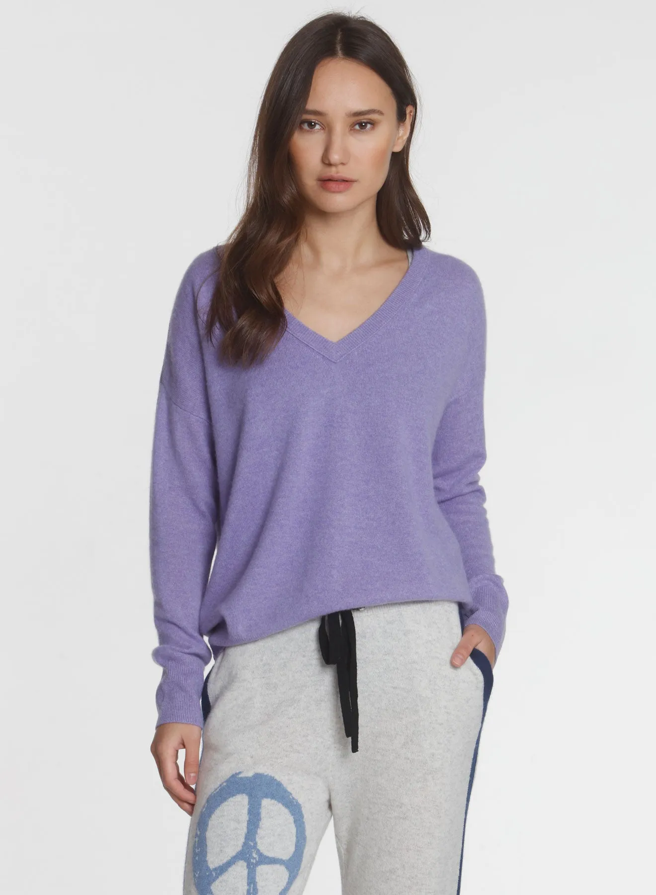 CORE Cashmere BF Vee - Lilac