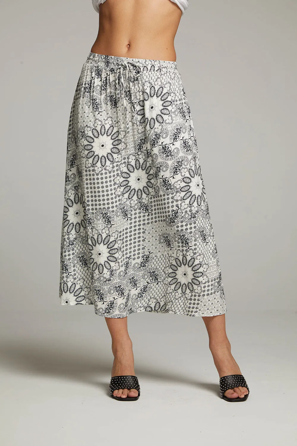 Darby Paisley Bandana Midi Skirt