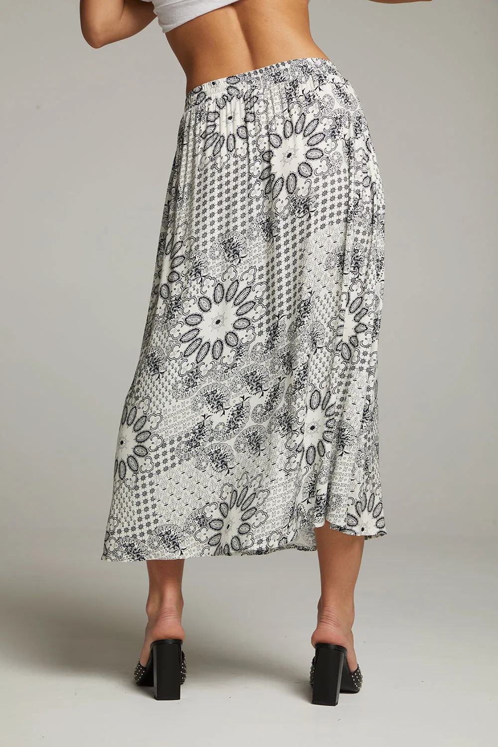 Darby Paisley Bandana Midi Skirt