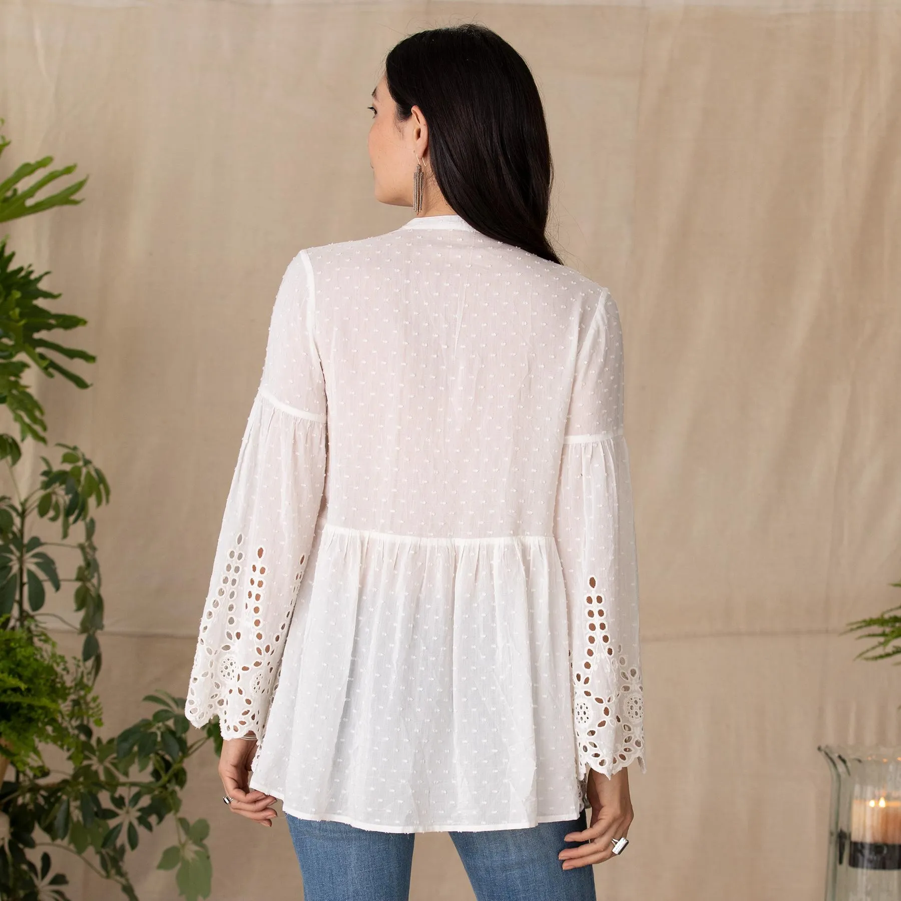 Drea Eyelet Tunic, Petite