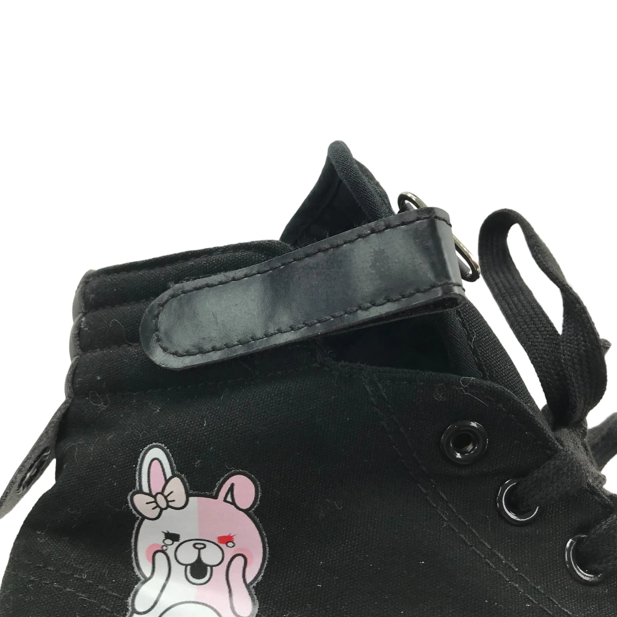 Feiyao trainers shoe size 4 black high tops with bunny print