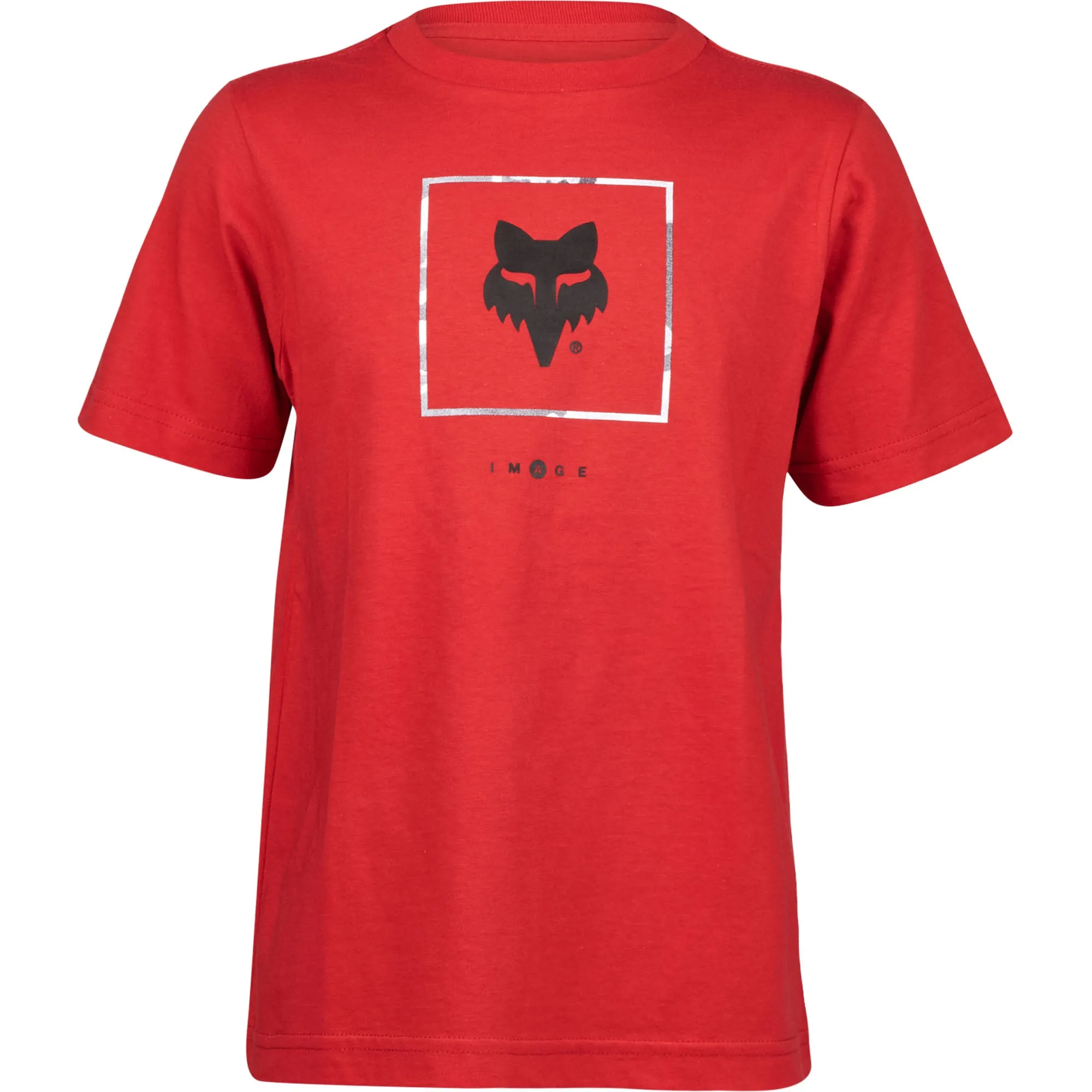 Fox Racing  Youth Atlas Short Sleeve Tee T-Shirt Midweight Comfort Flame Red