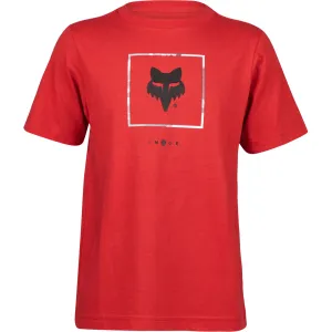 Fox Racing  Youth Atlas Short Sleeve Tee T-Shirt Midweight Comfort Flame Red