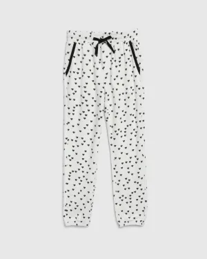 Girls Mini Hearts Jogger