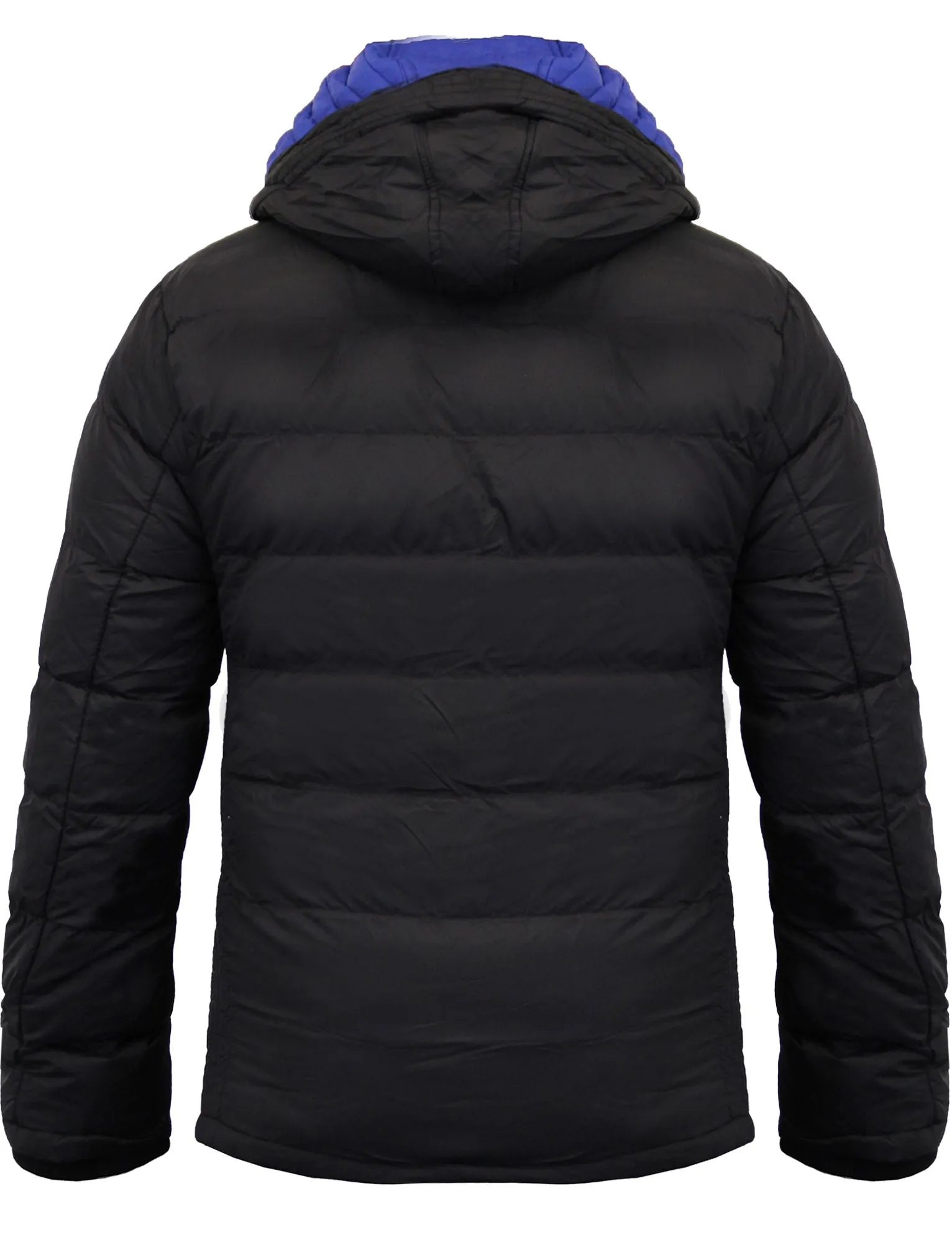 Habeck Quilted Puffer Jacket With Hood In Black - Tokyo Laundry