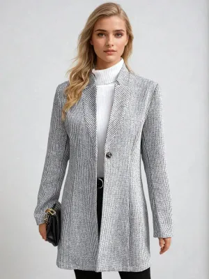 Herringbone Long Coat