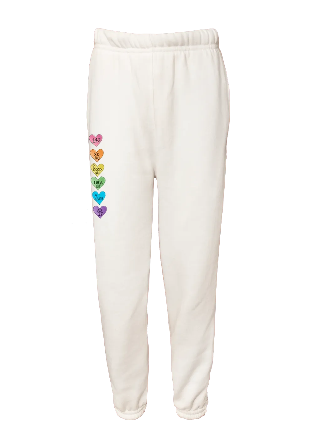 Kid's Conversation Heart Sweatpants