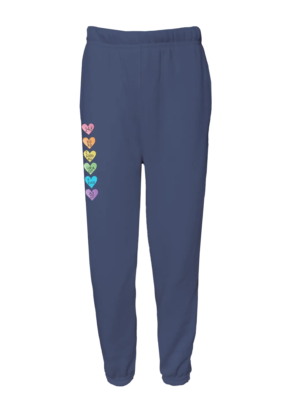 Kid's Conversation Heart Sweatpants