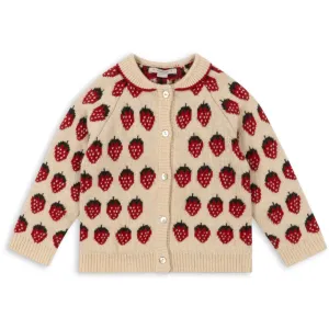 Konges Sløjd Strawberry Belou Knit Collar Cardigan