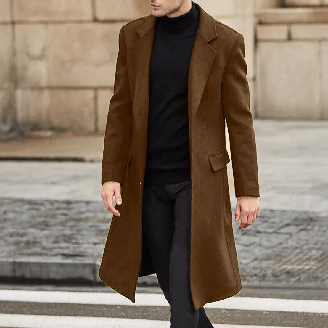 LMS Woolen Long Trench Coat