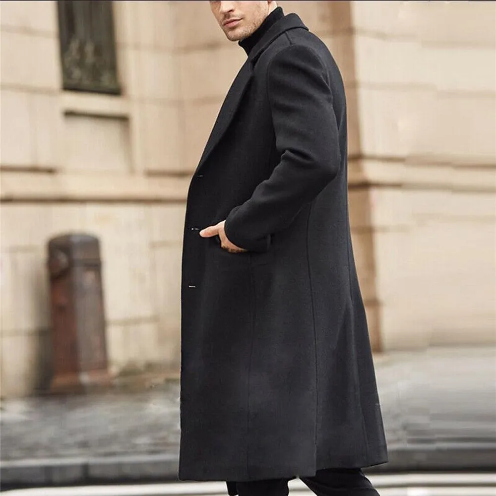 LMS Woolen Long Trench Coat