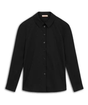 Machka Hotfix Printed Shirt Black