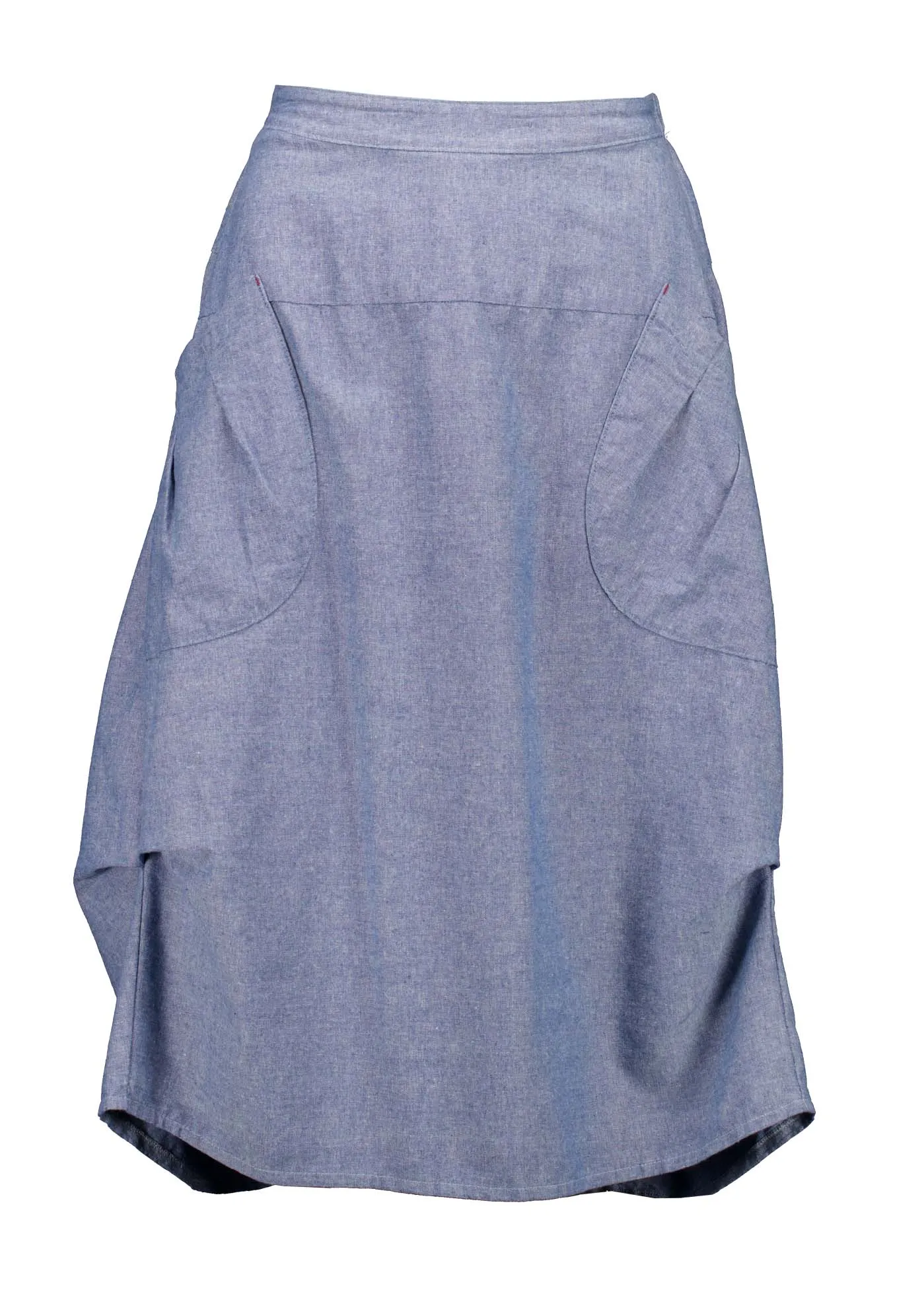 Milwaukee Traveller Skirt Sky Blue in Cotton/Linen