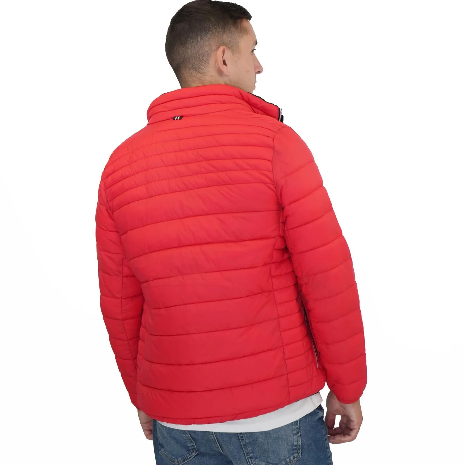 Nautica Performance Double Zip Puffer Jacket Red