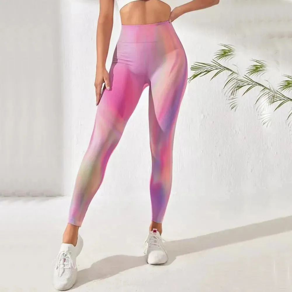 Newest Scrunch Butt Seamless Leggings For Women Gym Tights Tie Dye  Legging  Workout Gym Clothing Yoga Pants