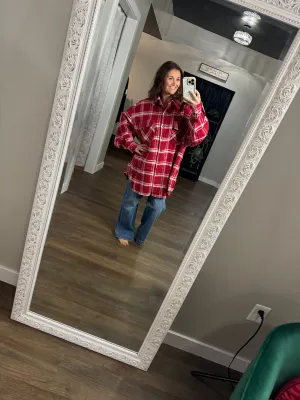 Red Plaid Shacket