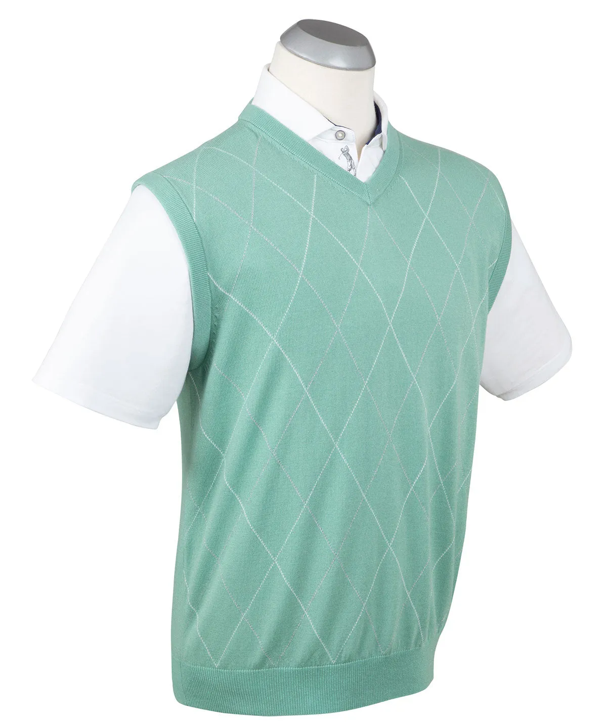 Signature Merino Argyle V-Neck Vest