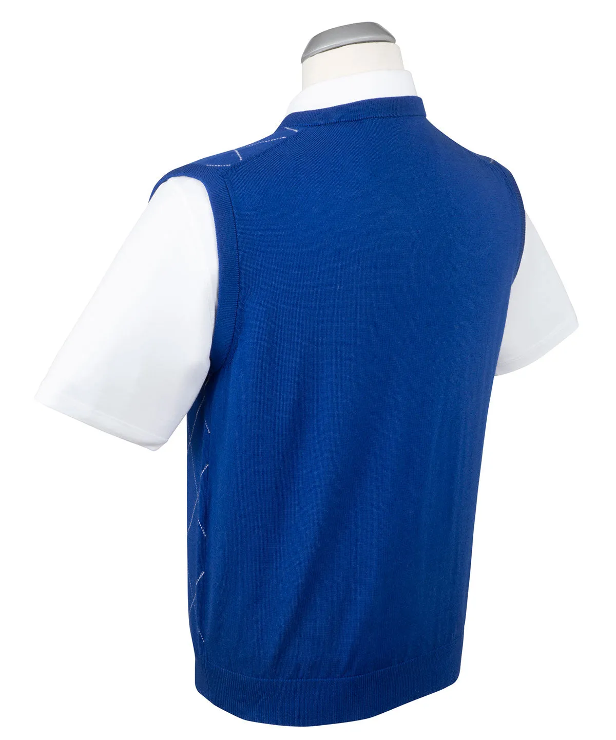 Signature Merino Argyle V-Neck Vest