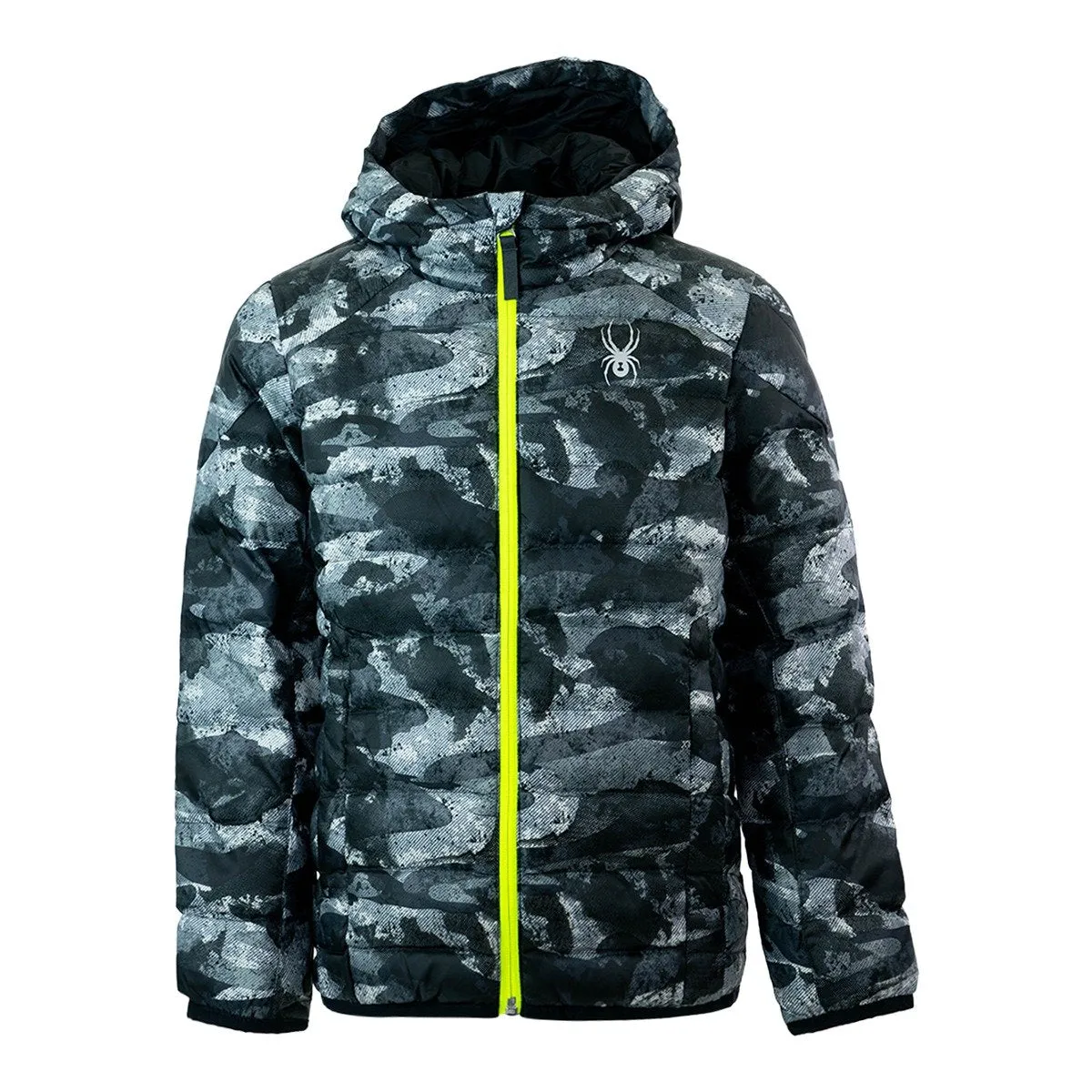 Spyder Boys' Geared Hoody Synthetic Down Jacket