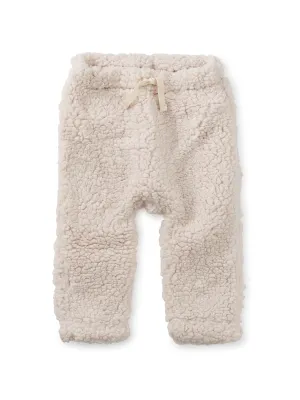 Teddy Fleece Baby Pants - Birch