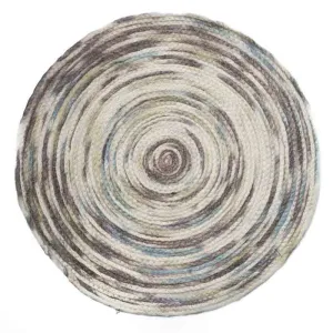 Woolen Rug | Cozy Comfort | Round | Multicolour | 61 x 61 cm